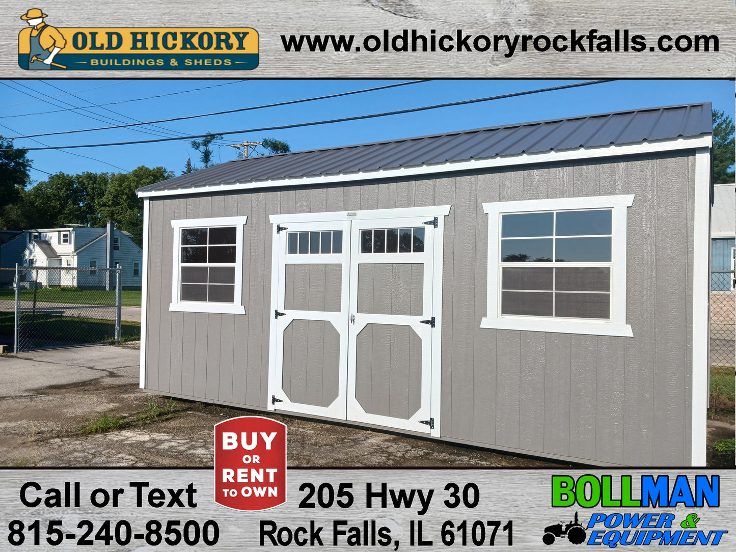 Old Hickory 10x20 Utlity Shed B39