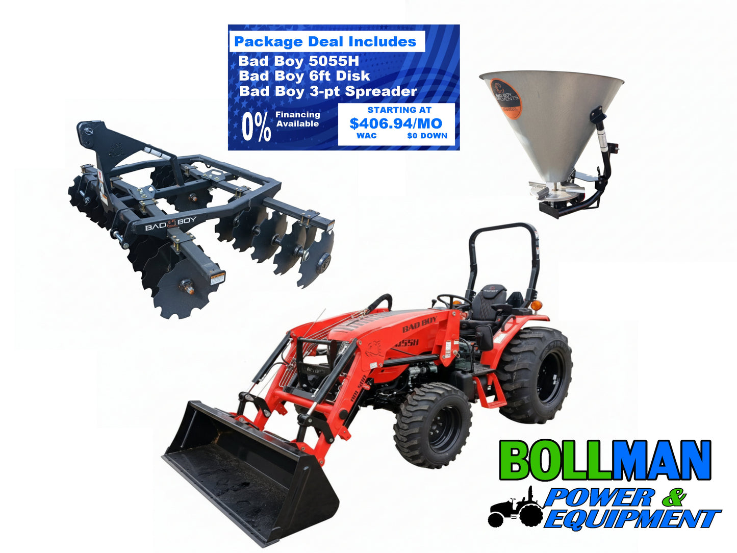 Bad Boy 5055H Seeding Package