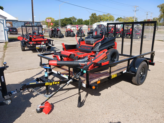 Bad Boy ZT Elite + 6x10 Big Tex Trailer + FREE 80v String Trimmer & Blower
