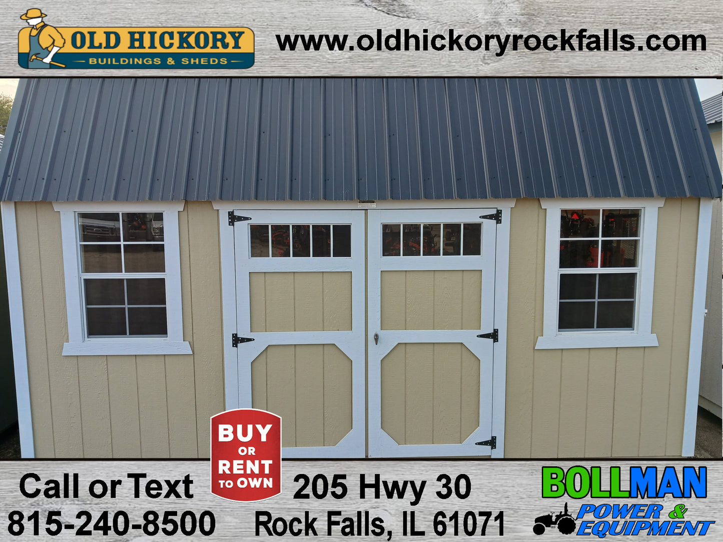 Old Hickory 10x16 Lofted Barn B32