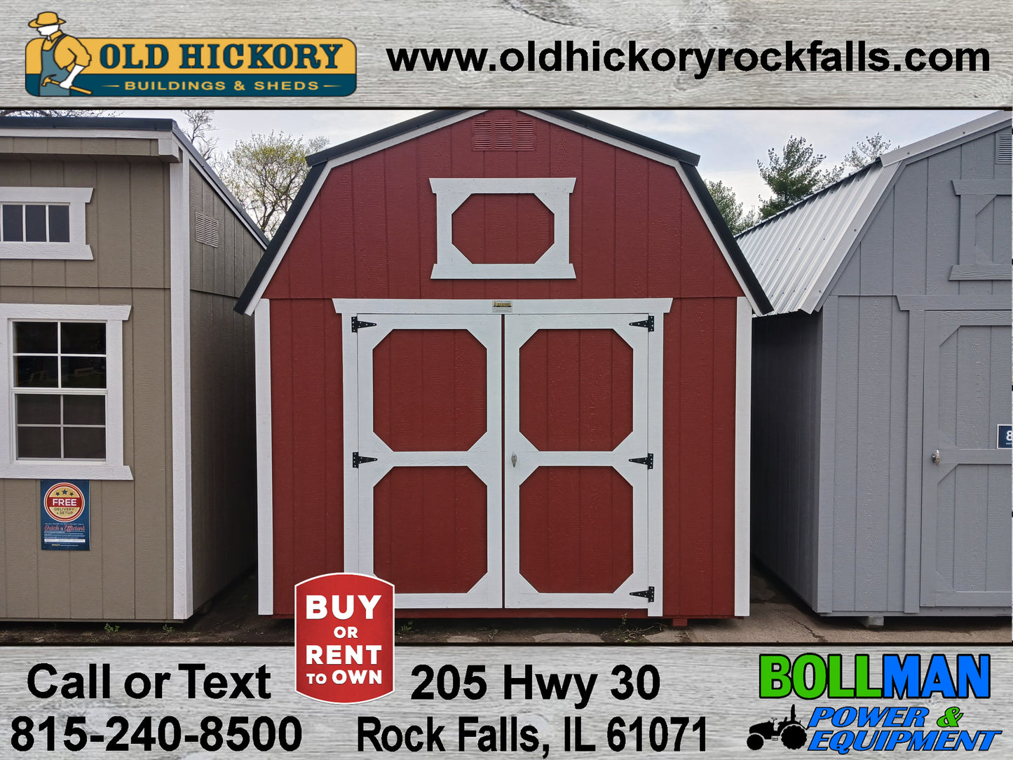 Old Hickory 10x16 Lofted Barn B37