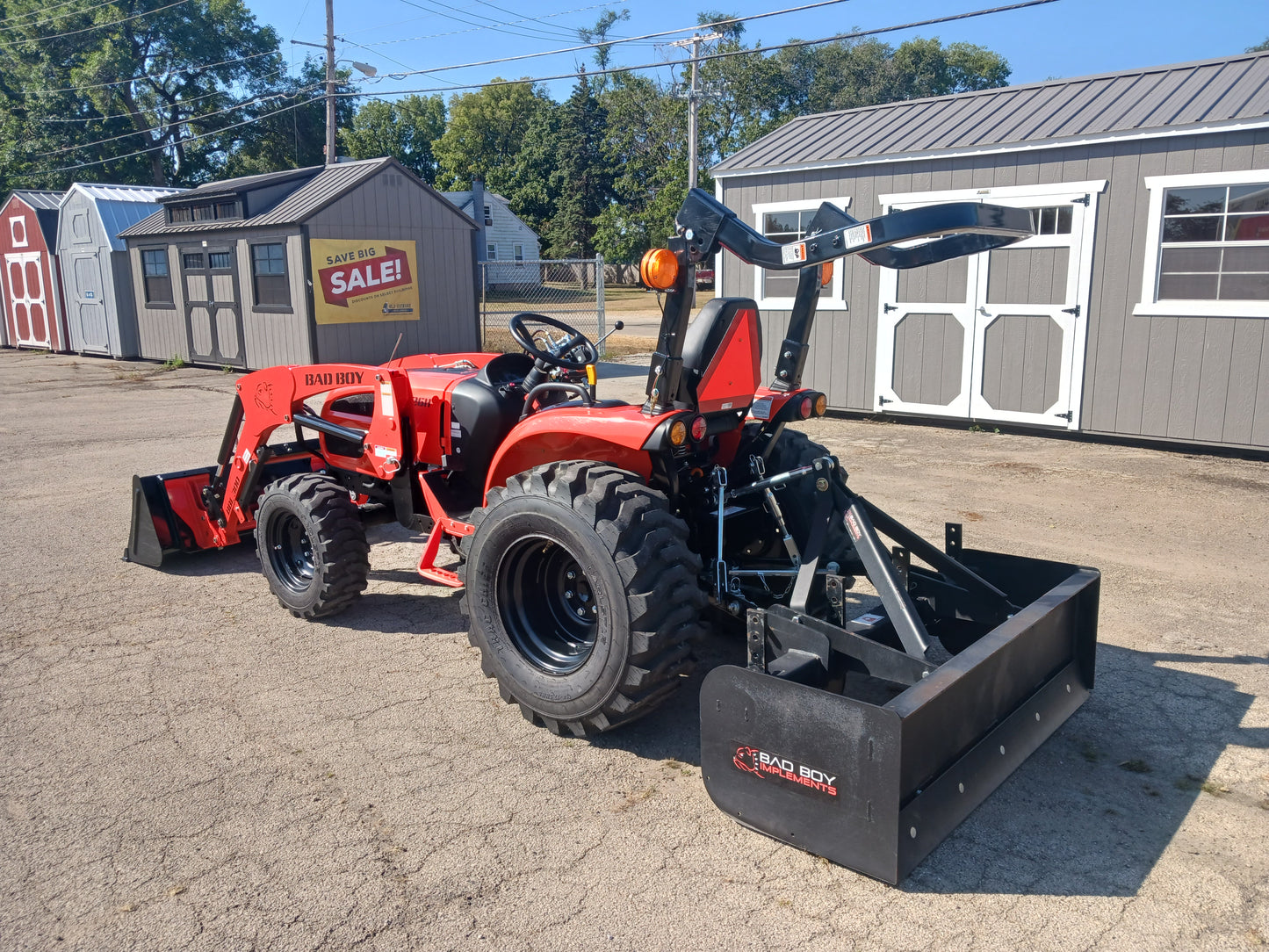 Bad Boy 3026 Tractor w/Loader & Box Blade