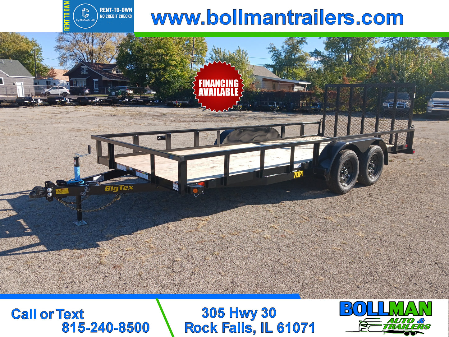 Big Tex 70PI Utility Trailer (83" Wide)