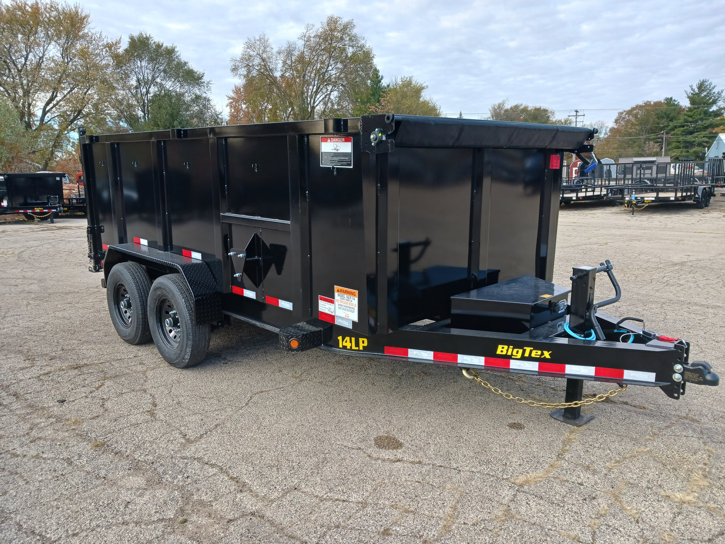 Big Tex 14LP 4' Side Dump Trailer