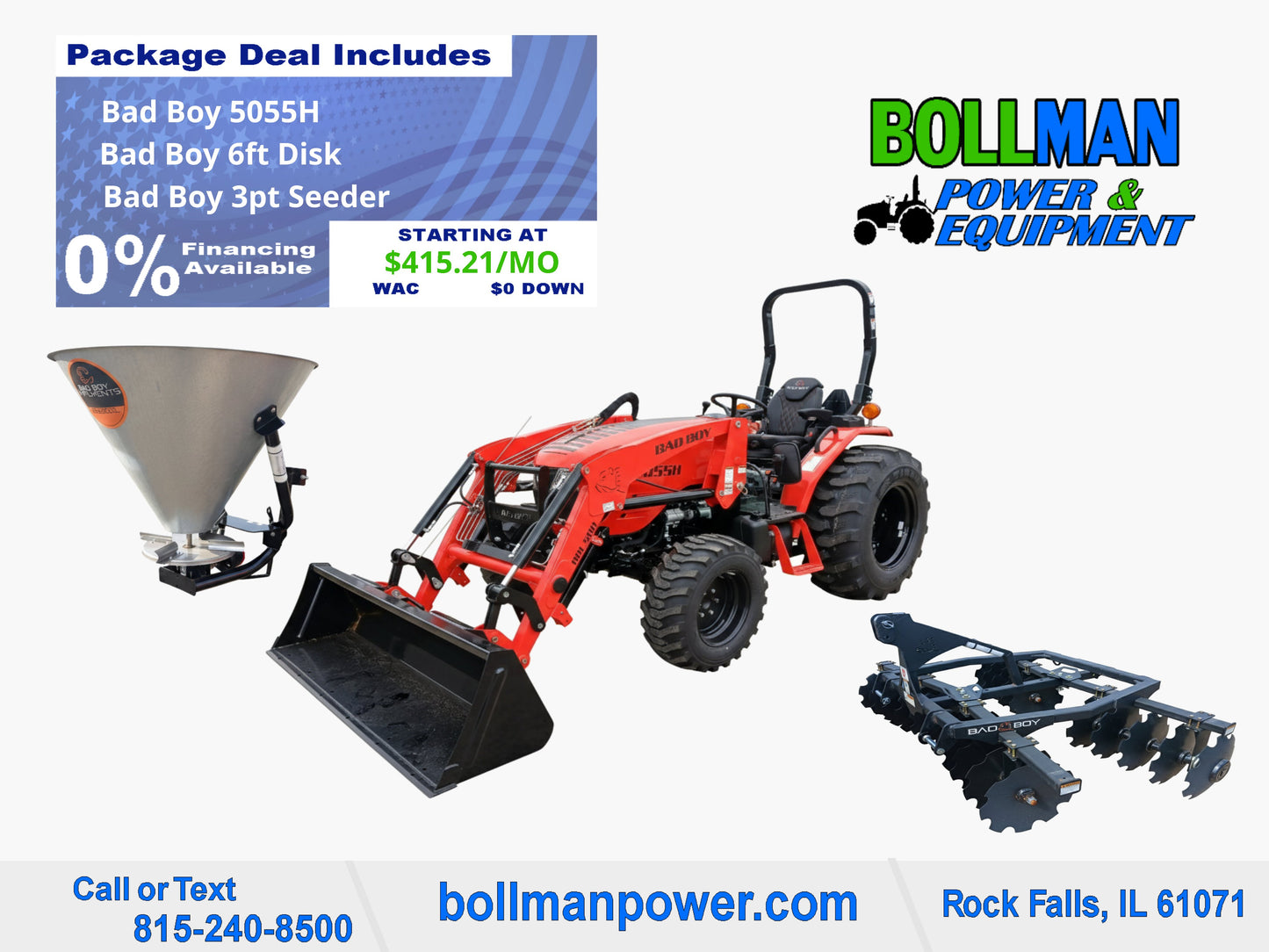 Bad Boy 5055H Seeding Package