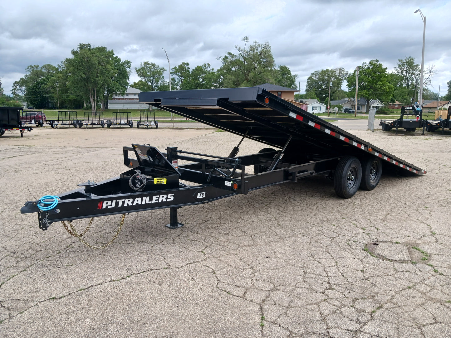 PJ Trailers T8 Deckover Tilt Trailer