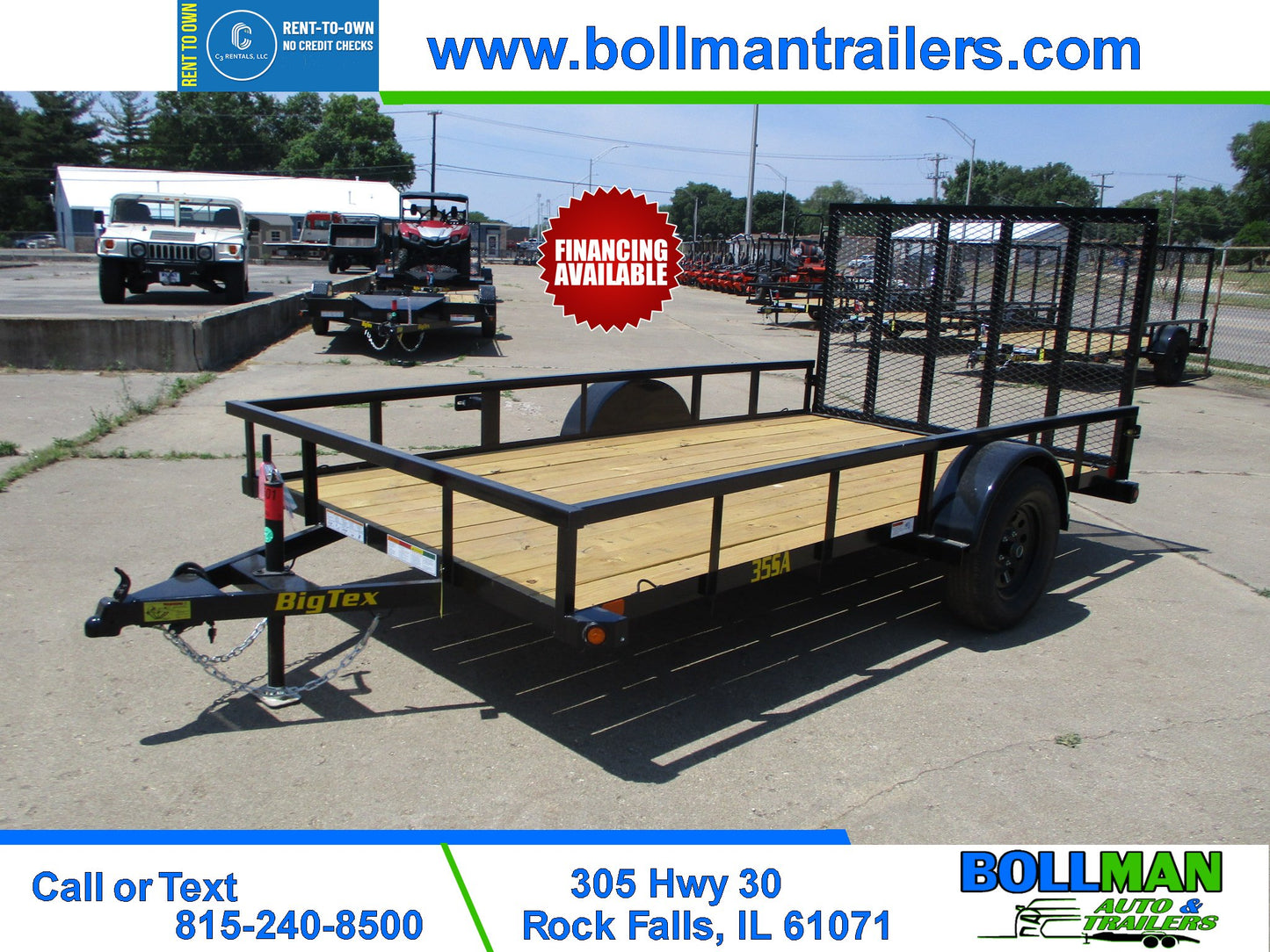 Big Tex 35SA Utility Trailer (77" wide)