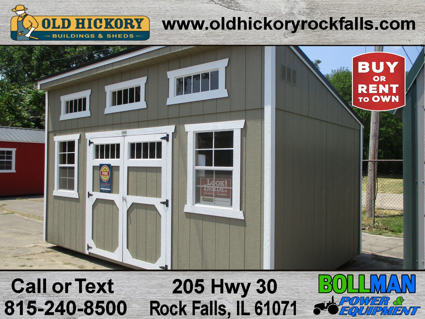 Old Hickory 10x16 Single Slope B7