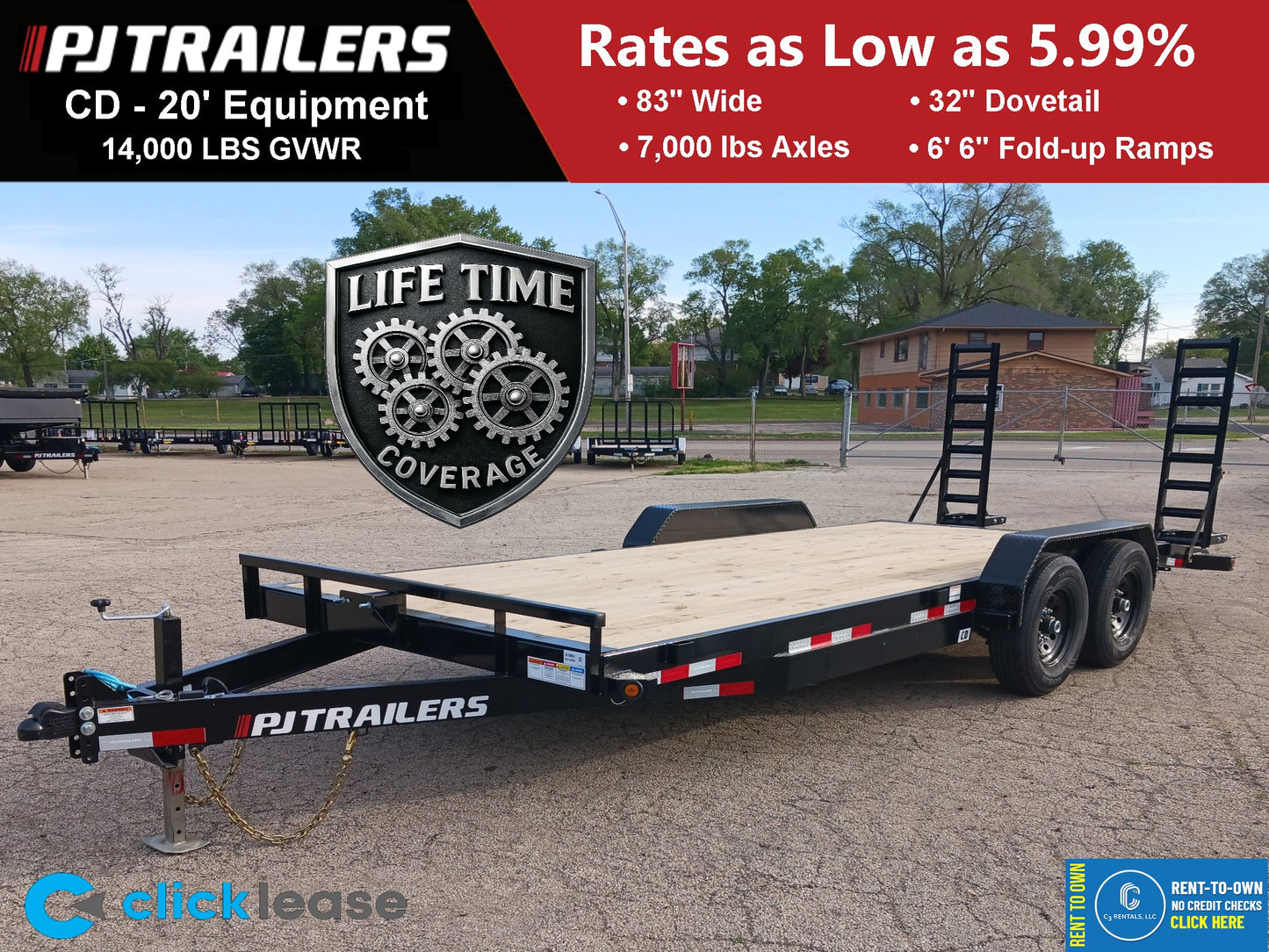 PJ Trailers CD Equipment Trailer