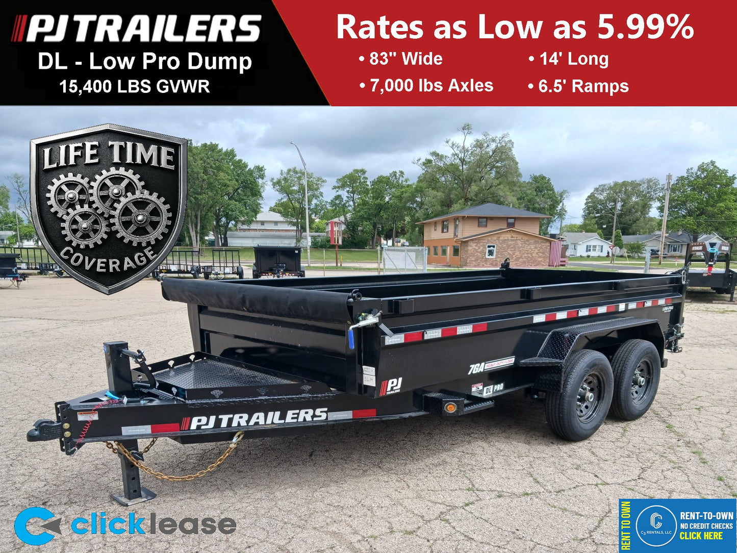 PJ Trailers DL Dump Trailer
