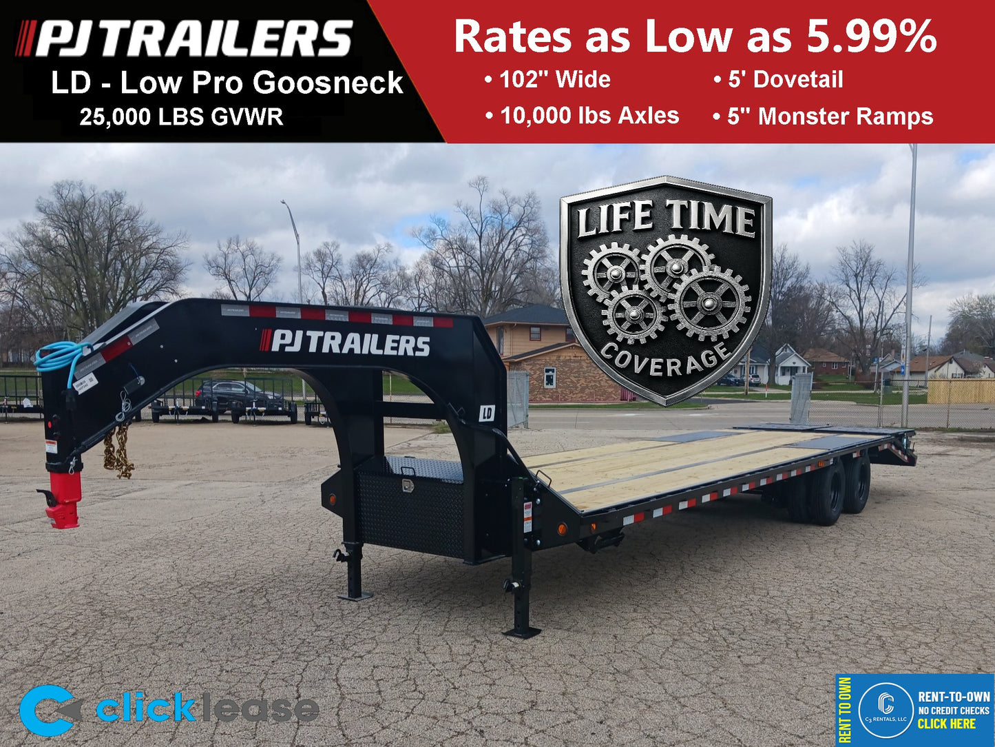 PJ Trailers LD Gooseneck