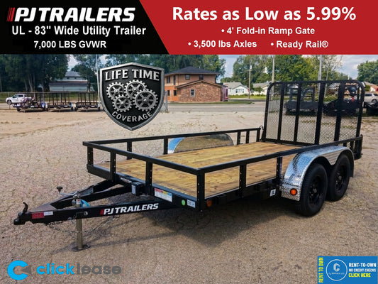PJ Trailers UL Utility Trailer