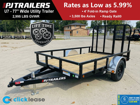PJ Trailers U7 Utility Trailer