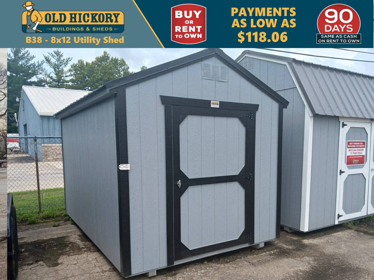 8 x 12 Utlity Shed