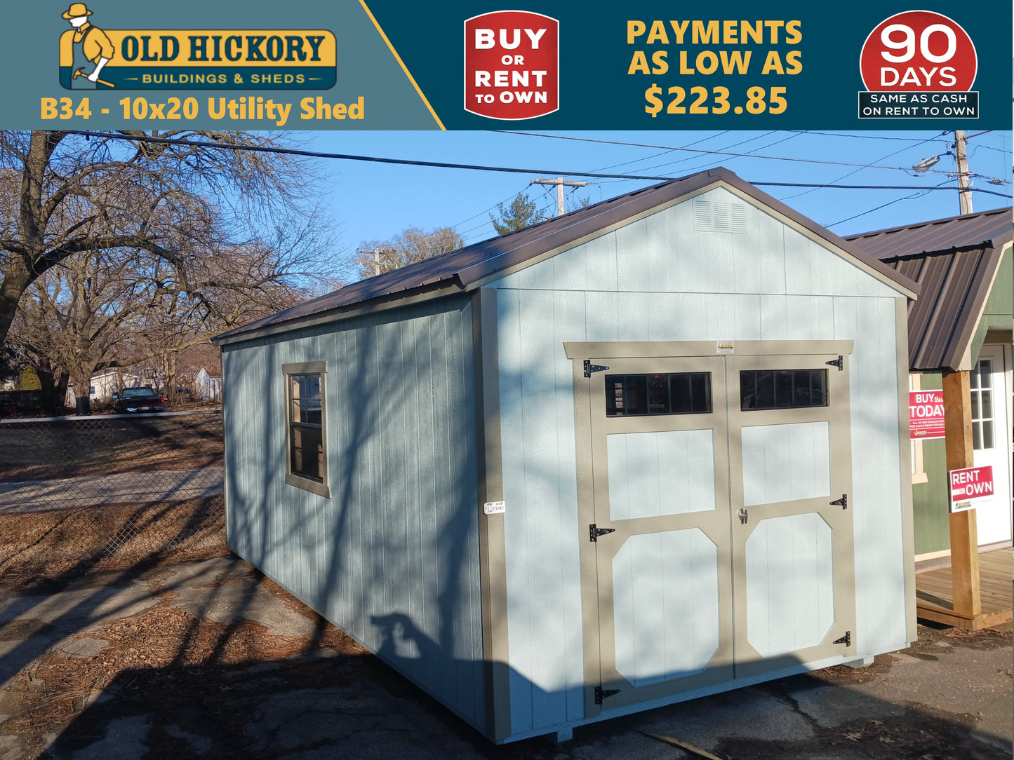 10 x 20 Utlity Shed