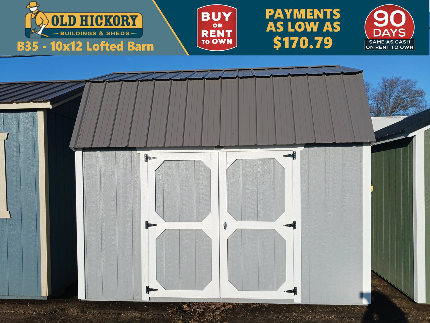 10x12 Lofted Barn