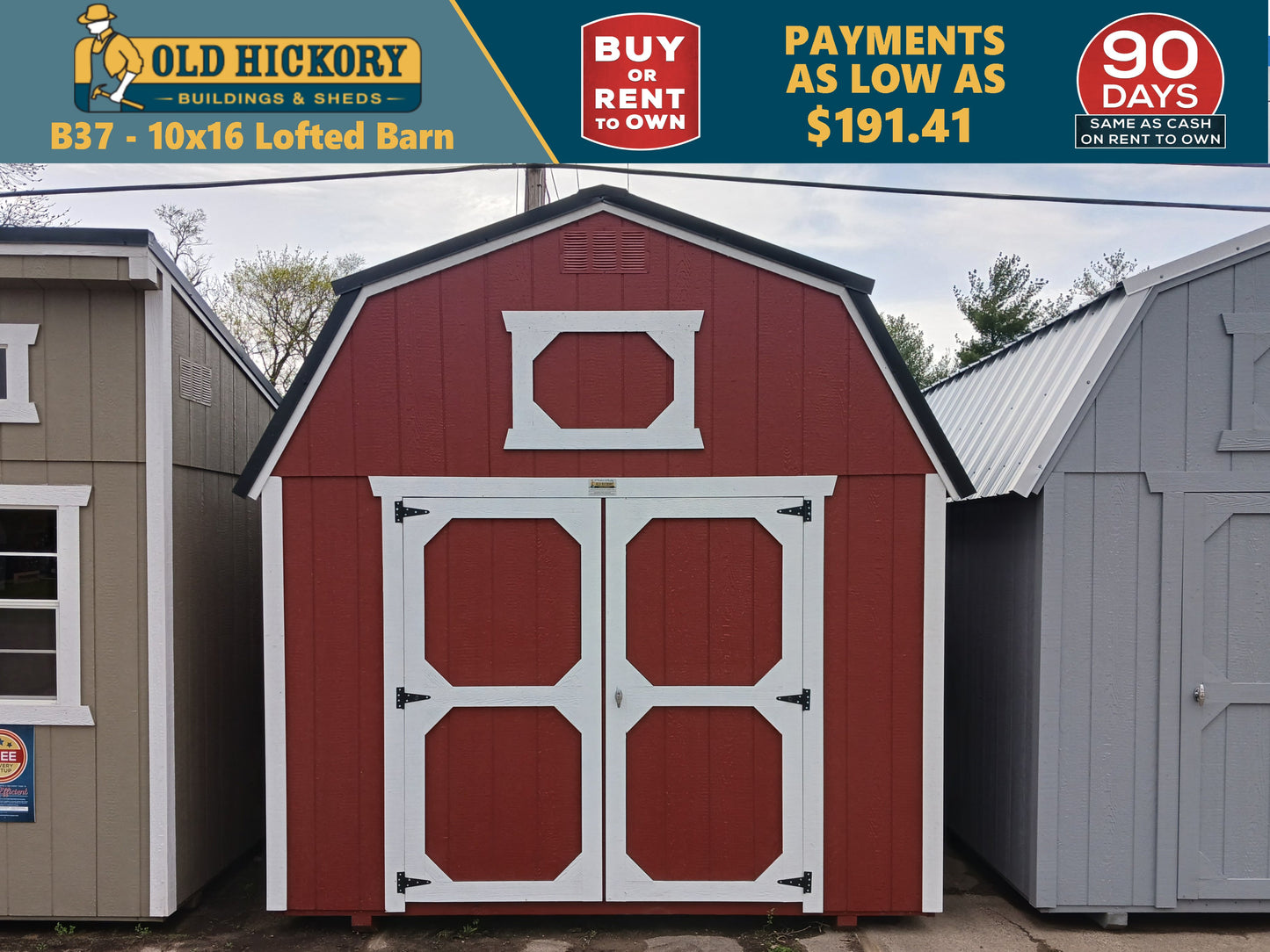 10 x 16 Lofted Barn