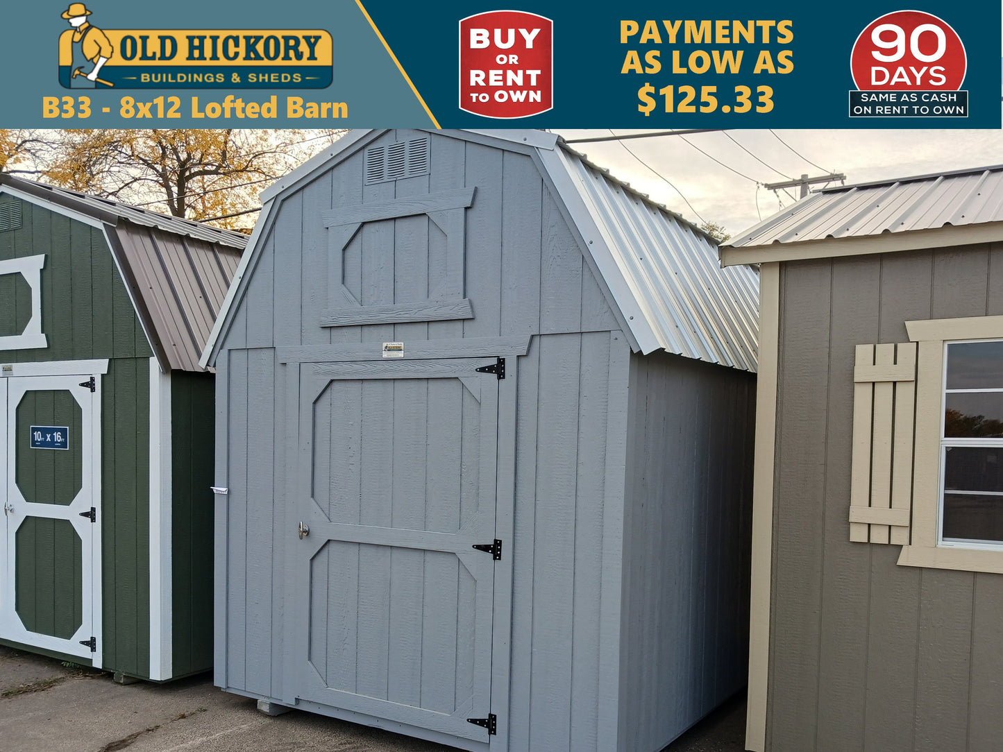 8 x 12 Lofted Barn