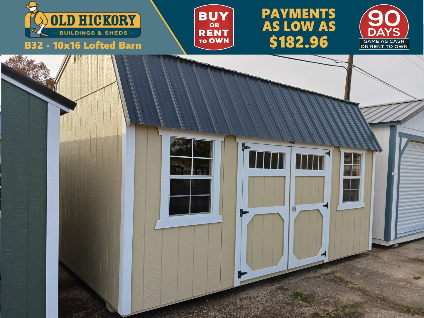 10 x 16 Lofted Barn