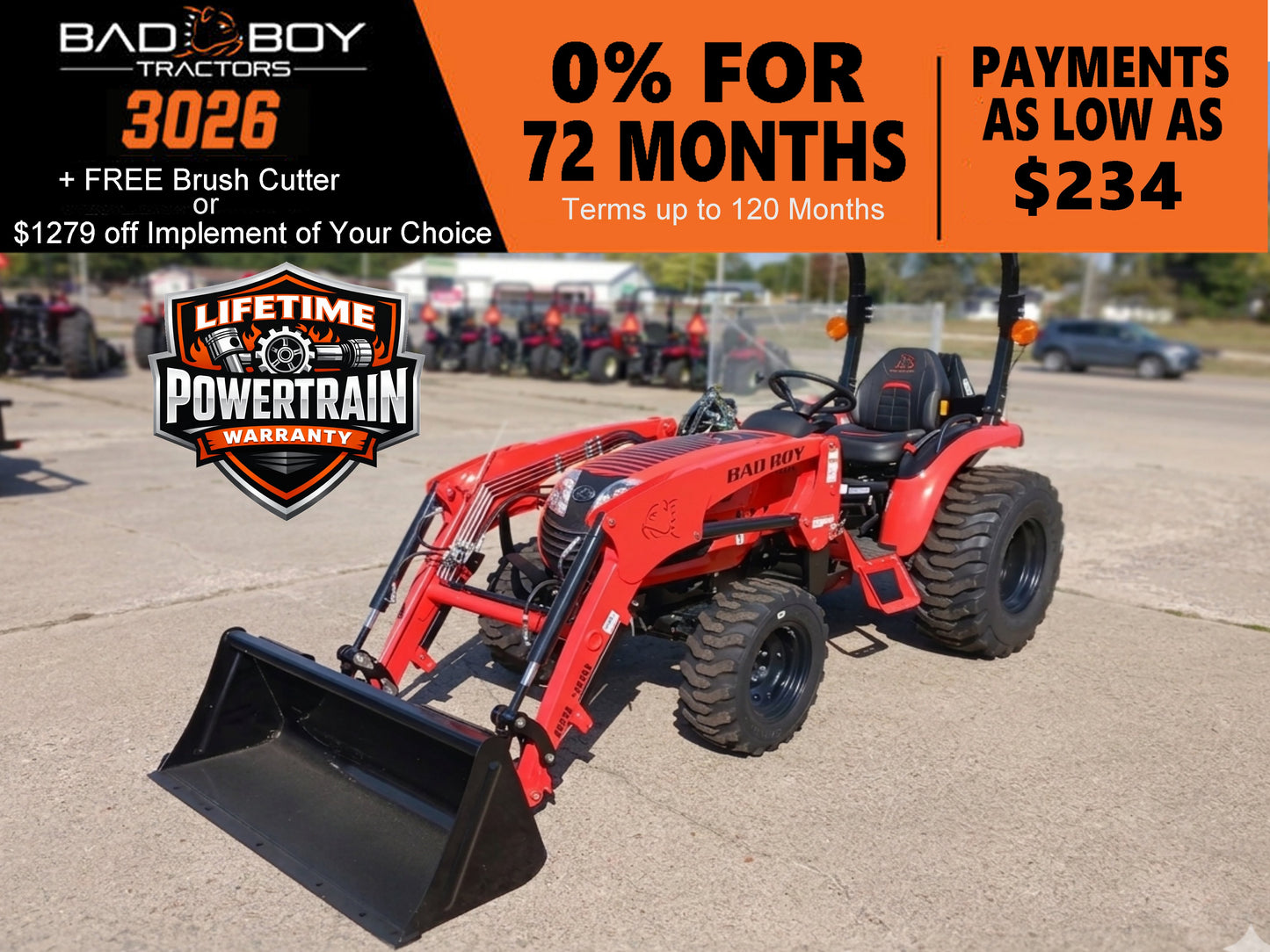 Bad Boy 3026 w/Loader