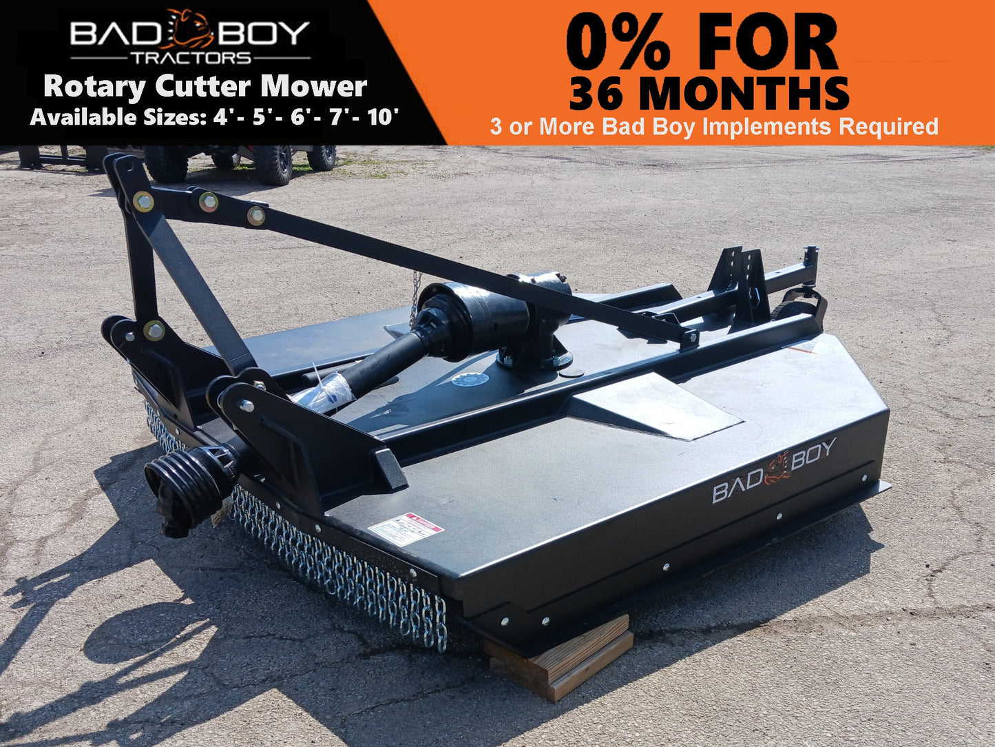 Bad Boy 3-Point Heavy Duty Rotary Cutter